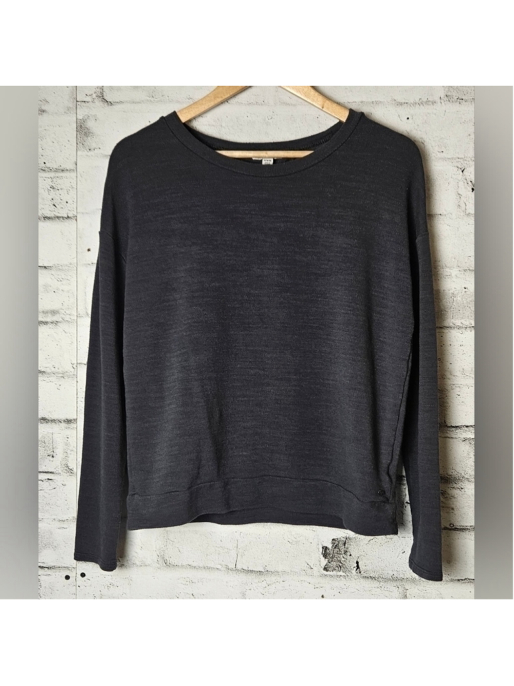 American Eagle Gray Open Back Sweater Womens Medium Soft Knit Top